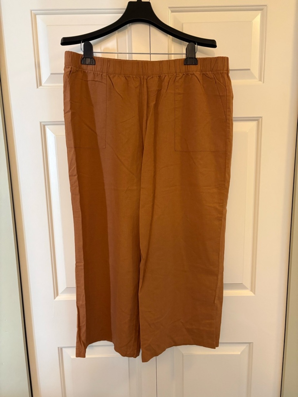 Felina Women’s Wide-Leg Pants in Cinnamon Brown Sz XL